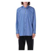 Gestreept Shirt Herenmode Aw24 Comme des Garçons , Blue , Heren