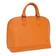 Pre-owned Leather louis-vuitton-bags Louis Vuitton Vintage , Orange , ...