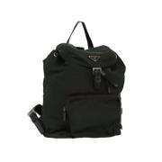 Pre-owned Nylon backpacks Prada Vintage , Green , Dames