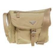 Pre-owned Nylon prada-bags Prada Vintage , Beige , Dames