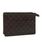 Pre-owned Canvas clutches Louis Vuitton Vintage , Brown , Dames