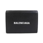 Pre-owned Leather wallets Balenciaga Vintage , Black , Dames