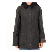 Olijfgroene Waxjas met Meerdere Zakken Barbour , Green , Dames