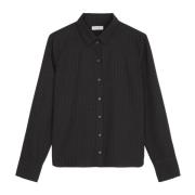 Reguliere all-over print blouse Marc O'Polo , Black , Dames