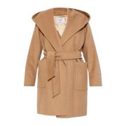 Jas Rialto met capuchon Max Mara , Beige , Dames