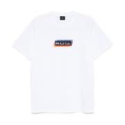 Witte Katoenen T-shirts en Polo's Paul Smith , White , Heren