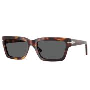 Stijlvolle zonnebril met grijze lenzen Persol , Brown , Unisex