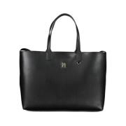 Zwarte polyethyleen handtas met schouderbanden Tommy Hilfiger , Black ...