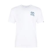 Wit Katoenen Logo T-shirt Vans , White , Heren