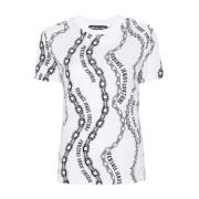 Witte T-shirt voor vrouwen Versace Jeans Couture , White , Dames