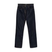 Blauwe Denim Broek met Lurex Details Etro , Blue , Dames