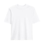 Witte Mock Neck Korte Mouw Top Filippa K , White , Dames