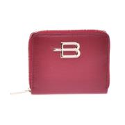 Wallet in red saffiano with zip Baldinini , Red , Dames