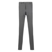 Stretch Wollen Broek met Zakken Canali , Gray , Heren