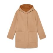 Dubbellaagse wollen jas Maliparmi , Beige , Dames