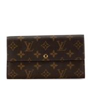 Pre-owned Leather wallets Louis Vuitton Vintage , Brown , Dames