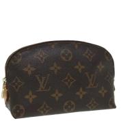 Pre-owned Canvas pouches Louis Vuitton Vintage , Brown , Dames