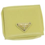 Pre-owned Nylon wallets Prada Vintage , Yellow , Dames