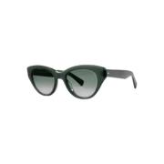 Groene Dottie zonnebril Garrett Leight , Green , Unisex