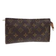 Pre-owned Canvas pouches Louis Vuitton Vintage , Brown , Dames