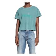 Venice Tee Gebreid Grafisch Print Shirt ERL , Green , Heren