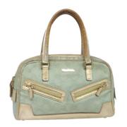 Pre-owned Canvas gucci-bags Gucci Vintage , Blue , Dames