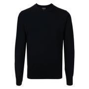 Wollen crew-neck knitwear Emporio Armani , Blue , Heren