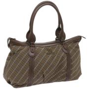 Pre-owned Canvas handbags Burberry Vintage , Brown , Dames