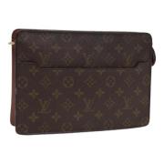 Pre-owned Canvas clutches Louis Vuitton Vintage , Brown , Dames