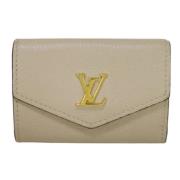 Pre-owned Leather wallets Louis Vuitton Vintage , Gray , Dames