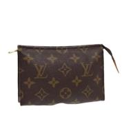 Pre-owned Canvas pouches Louis Vuitton Vintage , Brown , Dames