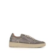 Antraciet Leren Sneakers Lemargo , Gray , Dames