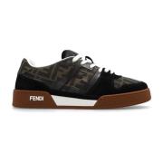 Sneakers met logo Fendi , Black , Dames