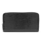 Pre-owned Leather wallets Louis Vuitton Vintage , Black , Dames