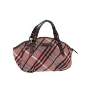 Pre-owned Canvas handbags Burberry Vintage , Pink , Dames