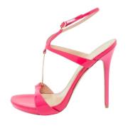 Pre-owned Leather sandals Alexander McQueen Pre-owned , Pink , Dames