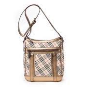 Pre-owned Canvas shoulder-bags Burberry Vintage , Beige , Dames