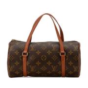 Pre-owned Canvas handbags Louis Vuitton Vintage , Brown , Dames