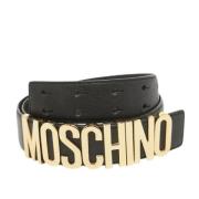 Pre-owned Leather belts Moschino Pre-Owned , Black , Dames