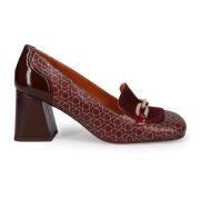 Bordeaux Platte Schoenen Geometrisch Patroon Chie Mihara , Red , Dames