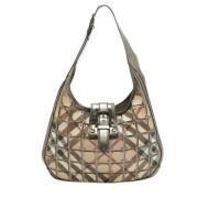 Pre-owned Leather handbags Burberry Vintage , Gray , Dames