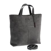 Pre-owned Suede handbags Gucci Vintage , Gray , Dames