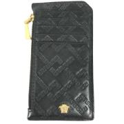 Pre-owned Leather wallets Versace Pre-owned , Black , Heren