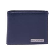 Wallet in dark blue palmellato leather Baldinini , Blue , Heren