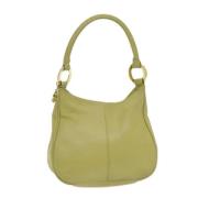 Pre-owned Leather shoulder-bags MCM Pre-owned , Yellow , Dames