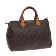 Pre-owned Canvas handbags Louis Vuitton Vintage , Brown , Dames