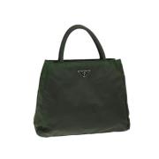 Pre-owned Nylon handbags Prada Vintage , Green , Dames