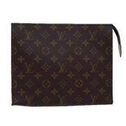 Pre-owned Canvas pouches Louis Vuitton Vintage , Brown , Dames