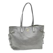 Pre-owned Leather prada-bags Prada Vintage , Gray , Dames