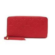 Pre-owned Fabric wallets Louis Vuitton Vintage , Red , Dames